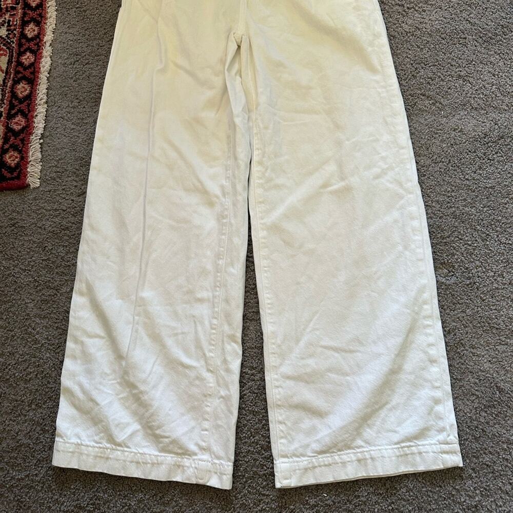 Madewell White Harlow Wide Leg Jean - Picture 6 of 10